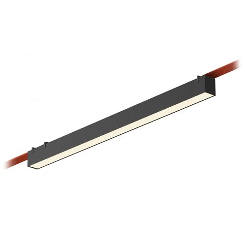 LED светильник трековый Линейный с рассеивателем 24Вт 4000К, черный