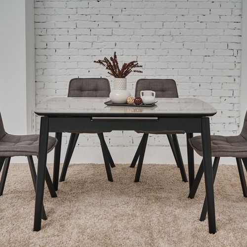 Керамический стол раскладной Black Axis - фото 4