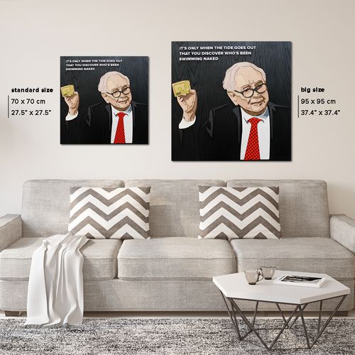 Картина WARREN BUFFETT - 3D картина из дерева - фото 5 Картина WARREN BUFFETT - 3D картина из дерева - фото 5
