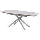 Palermo white marble стол стіл розкладний керамічний 140-200 см - фото 5