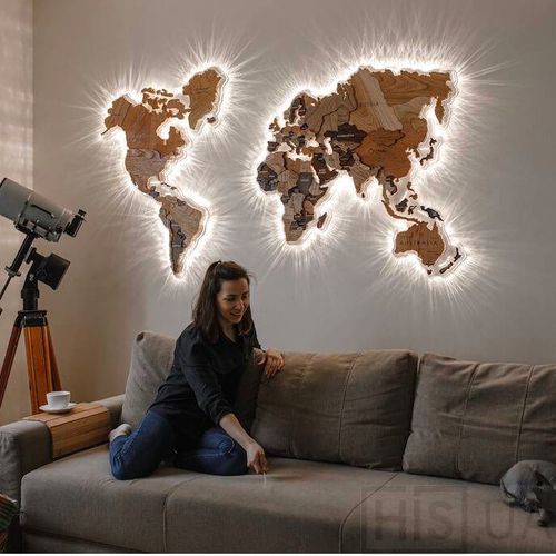 Мапа світу з масиву розмір S - фото 2