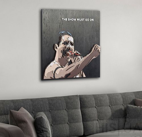 Картина FREDDIE MERCURY - 3D картина из дерева Картина FREDDIE MERCURY - 3D картина из дерева