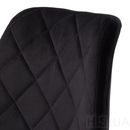 Напівбарний стілець Diamond текстиль (чорний) - фото 5