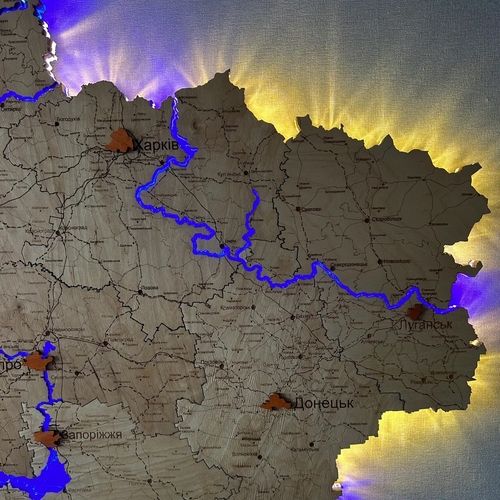 Карта Украины L+ 200x135 см - фото 2