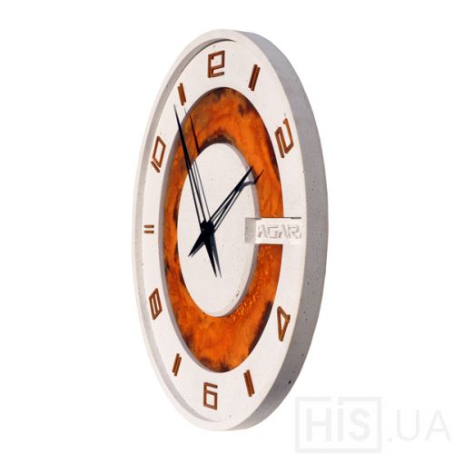 Бетонные часы LORI white rust - фото 3