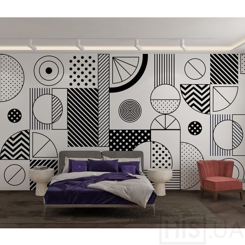 Обои Creative Geometry Pattern 1 | Черный+белый Обои Creative Geometry Pattern 1 | Черный+белый | Интернет-магазин дизайнерской и современной мебели для дома, кафе, баров и ресторанов - His.ua