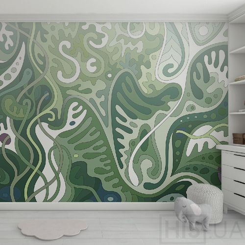 Обои Crazy Jungle! | Зелёный Обои Crazy Jungle! | Зелёный | Интернет-магазин дизайнерской и современной мебели для дома, кафе, баров и ресторанов - His.ua