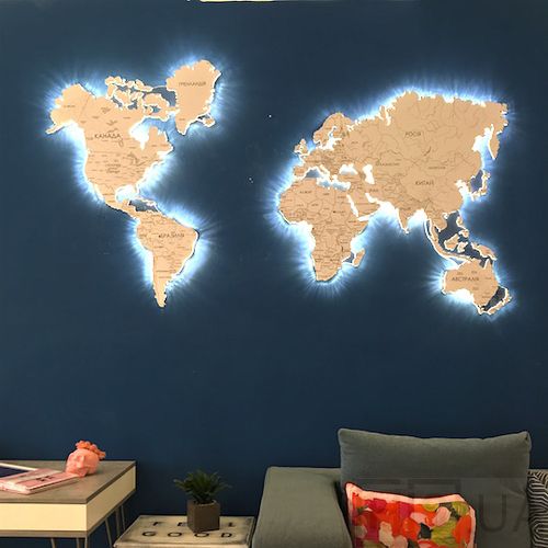 Карта мира размер S - фото 6
