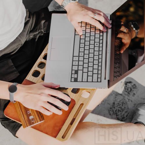 Подставка для ноутбуку TTDesk - фото 3 | Коричневий Подставка для ноутбуку TTDesk - фото 3 | Коричневий | Інтернет-магазин дизайнерскої та сучасної меблі для дому, кафе, барів та ресторанів - His.ua