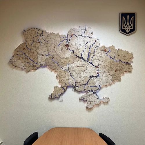 Карта Украины ХL 235х160см - фото 3