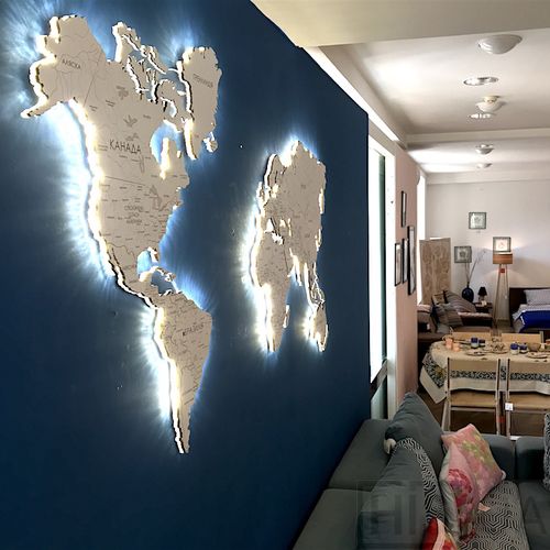 Карта мира размер M - фото 6