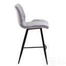 Напівбарний стілець Diamond текстиль (світло сірий) - фото 4
