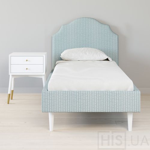 Кровать Sweet Dreams с фигурным изголовьем | Голубой Кровать Sweet Dreams с фигурным изголовьем | Голубой | Интернет-магазин дизайнерской и современной мебели для дома, кафе, баров и ресторанов - His.ua