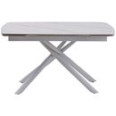 Palermo white marble стол стіл розкладний керамічний 140-200 см - фото 2
