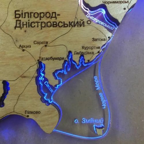 Мапа України S 100х70 см - фото 3