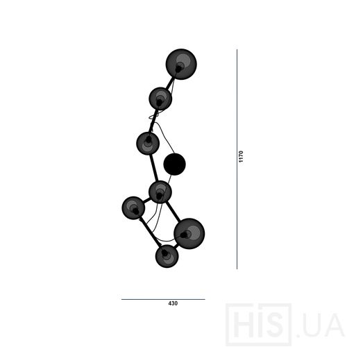 Люстра Ursa Minor/Сузір’я Малої Ведмедиці - фото 5 | Цвет под заказ Люстра Ursa Minor/Сузір’я Малої Ведмедиці - фото 5 | Цвет под заказ | Интернет-магазин дизайнерской и современной мебели для дома, кафе, баров и ресторанов - His.ua