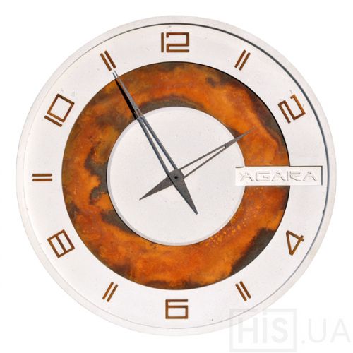 Бетонные часы LORI white rust