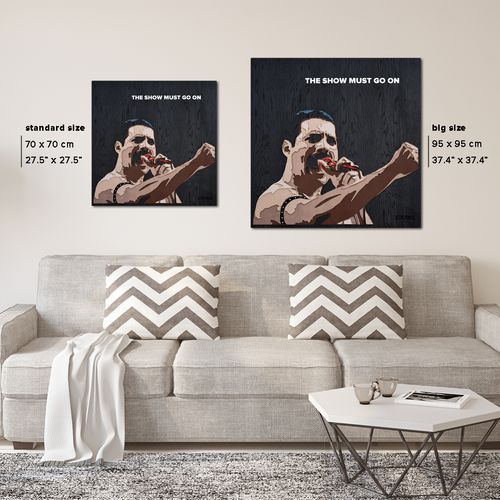 Картина FREDDIE MERCURY - 3D картина из дерева - фото 6 Картина FREDDIE MERCURY - 3D картина из дерева - фото 6